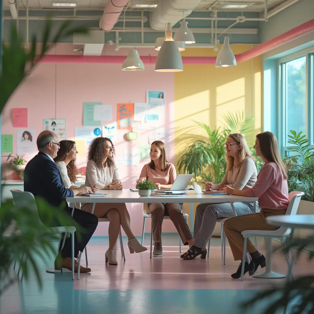 Notre équipe de coaching réunie dans un espace lumineux et inspirant
